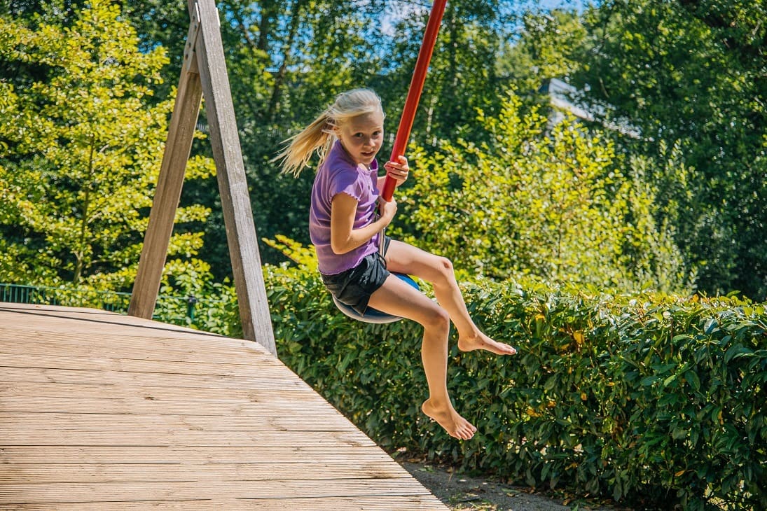 Kabelbaan bij Speelboerderij Binky
